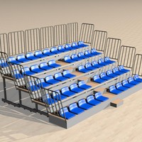 Complexe sportif, tribune pliable automatiquement, salle de sport intérieure, sièges rétractables électriques pour spectateurs et chaises de repos