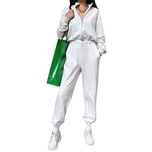 SAMDEN Chinese factory supplier custom women white workout long sleeve jumpsuit