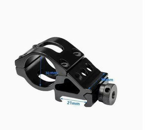 Outdoor Mod Set Aluminum Alloy Offset Pipe Holder 25.4mm Diameter 20mm Slot Base Stable Auxiliary Installation Fittings Kit - Product Image 2