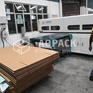 Aopack Cardboard Automatic Box Maker Corrugated Carton Box Making Machine Prices Fully Automatic