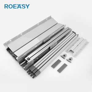 Roeasy mềm đóng cửa thép tấm ngăn kéo trượt cho tủ bếp và ngăn kéo wardobe 3 lần ẩn hướng dẫn gắn dưới đường ray - Product Image 3