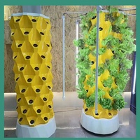 Système de culture hydroponique et aéroponique vertical pour jardin domestique de grande taille avec structure stable, montage facile et rendement élevé