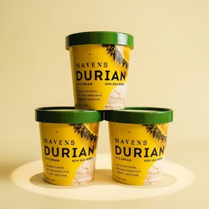 Bol en papier biodégradable pour crème glacée et <span class=keywords><strong>soupe</strong></span>, avec logo personnalisé, 8, 12, 16 oz, emballage alimentaire <span class=keywords><strong>jetable</strong></span> de qualité alimentaire - Product Image 1