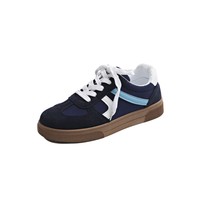 Baskets décontractées pour femmes, couleur rose, blocs de couleur, accents bleu clair et magenta, semelle en caoutchouc, design à lacets, chaussures élégantes pour tous les jours