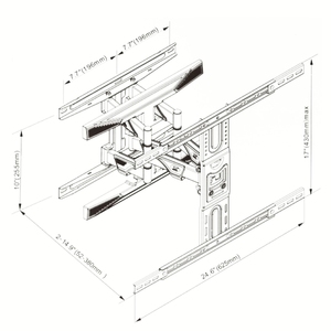 Soportes de Pared Estáticos para Monitor Curvo de 42 Pulgadas, Bisagra para <span class=keywords><strong>TV</strong></span> de hasta 75 Pulgadas, Monitor de 12v, Proyector KELMY, <span class=keywords><strong>TV</strong></span> Inteligente de 50 Pulgadas - Product Image 3