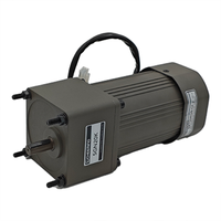 Moteur à engrenages micro AC 120W avec boîte de vitesses 90mm, moteur à induction AC monophasé à vitesse constante pour la production de lignes de convoyeurs