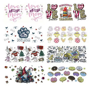 Transferts d'impression de haute qualité en gros personnalisés Uvdtf Dft Dtv Tumbler Uc Uv Dtf pour gobelets, enveloppes de gobelets 16oz, autocollants, décalcomanies pour gobelets en verre - Product Image 5