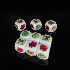 Chất lượng cao tùy chỉnh in mẫu logo đa diện xúc xắc nhựa acrylic bảo vệ môi trường vật liệu đảm bảo - Product Image 2