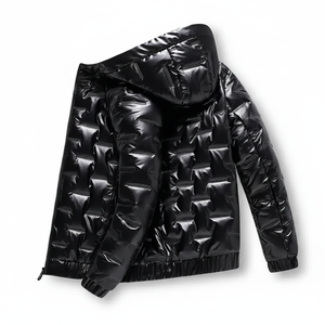 Vente chaude Nouveau design Veste matelassée de qualité supérieure pour hommes Veste en duvet à bulles Veste à bulles à fermeture éclair lourde pour hommes - Product Image 1