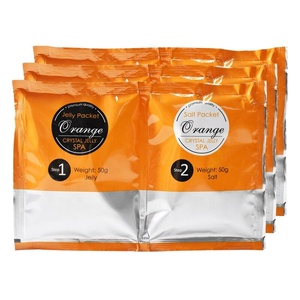 Sel de bain pour les pieds en poudre de gelée de cristal d'orange fait <span class=keywords><strong>maison</strong></span> OEM, adoucit et blanchit les pieds, sel de bain pour les pieds en gelée DIY, pédicure - Product Image 1