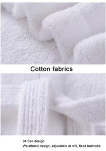 KDO MAGIC Peignoir personnalisé à manches longues pour femme, broderie du <span class=keywords><strong>prénom</strong></span>, 100% coton 400g, idée cadeau pour la fête des mères, Noël (S) - Product Image 5