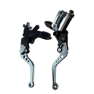 CNC 7/8 אינץ' 22 מ""מ כידון אלומיניום ידית מצמד בלם עם מאגר צילינדר ראשי עבור ימאהה התאמה אוניברסלית דגם הונדה CBR - Product Image 6