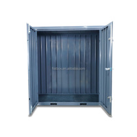 Flatbox 7ft 8ft 9ft 10ft Maison préfabriquée en acier étanche, hébergement sur site, conteneur de stockage portable, bureau