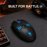 Souris de jeu tri-mode 12800 DPI 1000Hz, design Mecha exclusif, sans fil et filaire pour PC Gamer