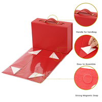 Exquisitas Cajas de Regalo Plegables Portátiles, Bolsas para Zapatos Autoadhesivas, Solución de Empaque Personalizada Universal para Regalos Minoristas