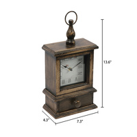 Réveil de Table rustique rétro personnalisé, Vintage classique royal, salon, meuble TV, bureau, horloge Antique