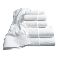 Ensemble de serviettes de spa et d'hôtel de luxe, certifiées OEKO, avec logo brodé personnalisé, 100% coton, tissées en terry, absorbantes, séchage rapide, compressées, douces