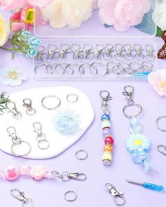 Key Chain Supplies Including Keychain Clip Lobster Claw Clasps Jump Rings Extender Chain Pliers for Key Chain Making Jewelry - Product Image 5