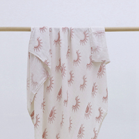 Selimut Bayi Ultra Lembut, Bernapas, Motif Titik Cat Air, Ringan, untuk Bayi Baru Lahir, Selimut Muslin