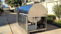 Machine de torréfaction d'huile d'arachide électromagnétique de protection de l'environnement intelligente pratique en vente