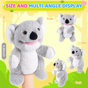 Juguete <span class=keywords><strong>de</strong></span> Peluche <span class=keywords><strong>de</strong></span> Koala Gris <span class=keywords><strong>de</strong></span> <span class=keywords><strong>la</strong></span> Serie Jungle Zoo, Juguete <span class=keywords><strong>de</strong></span> <span class=keywords><strong>Animales</strong></span> para Jugar a Roles, Contar Cuentos, Fomentar <span class=keywords><strong>la</strong></span> Imaginación, Enseñanza Preescolar, Marioneta <span class=keywords><strong>de</strong></span> Koala Educativa - Product Image 2