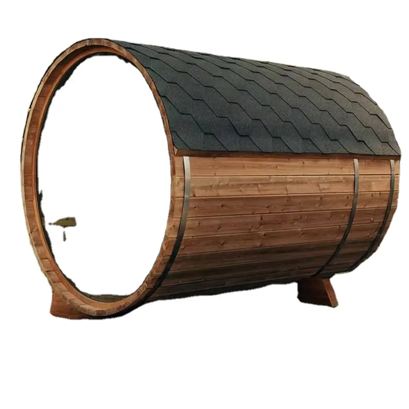 Luxe Buiten Sauna Cabine Vat Ceder Saunaruimte Voor 4 Personen