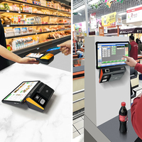 NORYOX NB11T Terminal de Paiement Tactile Android 14 de Bureau, Machine POS Portable avec Lecteur de Carte NFC pour Restaurants