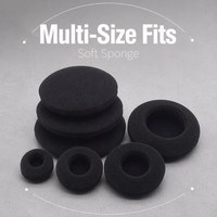Couvre-écouteurs ronds épaissis de 3,5 cm, 4,5 cm, 5/6 cm, grands coussinets en éponge pour écouteurs supra-auriculaires