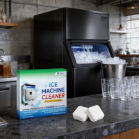 Tablettes de nettoyage pour machine à glaçons, détartrant effervescent blanc carré pour éliminer les dépôts minéraux dans les machines à glaçons