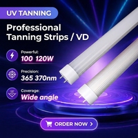 Lampe de bronzage LED UVC 365-370nm pour le visage et le corps entier, portable, photothérapie UV avec fonction lit de bronzage