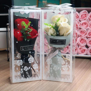 Bouquet de roses artificielles en <span class=keywords><strong>savon</strong></span>, boîte cadeau, fête des mères, Saint-Valentin, Noël, cadeau pour une amie, rose en <span class=keywords><strong>savon</strong></span> - Product Image 1