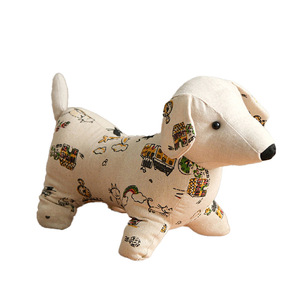 Topes de puerta decorativos de tela con diseño de perro de dibujos animados, muñeco adorable, antiviento, anticolisión, para suelo, para el hogar - Product Image 4