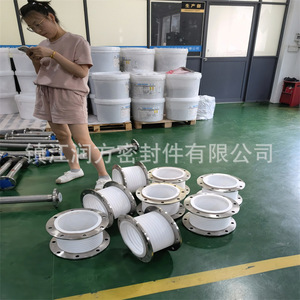 Thép không gỉ PTFE + 304 ống thổi bù mở rộng Doanh dây bện lưới mặt bích - Product Image 4