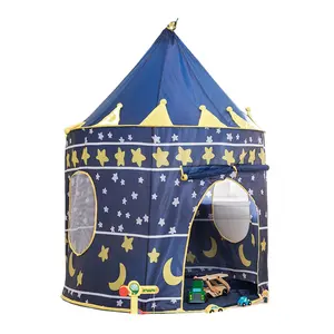 美丽的室内室外廉价儿童玩具帐篷明星设计城堡带窗户的天花茶游戏屋