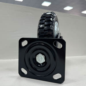 Ruedas Giratorias Todoterreno de 250 kg, Silenciosas, Negras, de TPE, con Bloqueo Giratorio, Rueda de 6 Pulgadas para Exteriores, para Piedra - Product Image 5