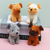 Peluche chiot super douce, mini figurine de chien local, accessoire de jouet, porte-clés, breloque de sac à dos, cadeau, en coton PP