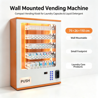 Distributeur automatique mural compact pour produits de lavage et de soin