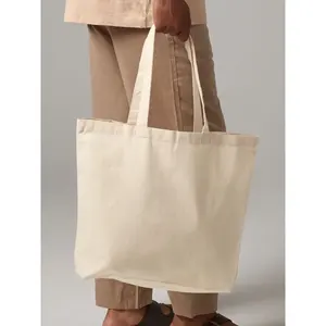 Borsa tote maxi in cotone riciclato, merchandising sostenibile - Product Image 1