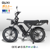Vélo électrique OUXI H9 en alliage d'aluminium avec éclairage avant à LED 48V 250W intégré à 7 vitesses batterie lithium moteur de moyeu arrière