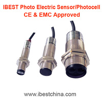 Sensor Fotoeléctrico de Reflexión Difusa Infrarroja IBEST M18 10CM 30CM 50CM NPN PNP 5Vdc 12V 24V Resistente al Agua