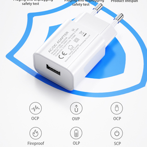 Bộ sạc USB 5V 2A DC, đầu cắm EU, 10W, bộ cấp nguồn tường, bộ sạc cho <span class=keywords><strong>camera</strong></span> CCTV, đèn LED, tai nghe, đạt chứng nhận CE ROHS REACH - Product Image 4