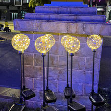 Luces LED en el suelo con clasificación IP44 con <span class=keywords><strong>bola</strong></span> de alambre de cobre impermeable Luces brillantes de caña al aire libre con energía <span class=keywords><strong>solar</strong></span> - Product Image 6