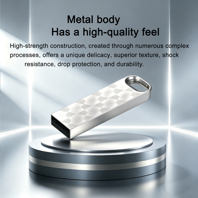 OEM Custom Metal USB 2.0 Flash Drive Mini Memory Stick Pen Drive Keychain Promotional Gift Factory Wholesale