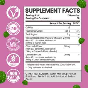 Factory Price <span class=keywords><strong>Valerian</strong></span> <span class=keywords><strong>Root</strong></span> gummies melhorar a qualidade do sono melhor gomoso para a calma Stress Relief - Product Image 2
