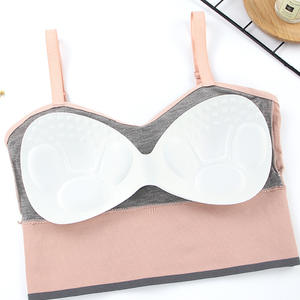 Conjunto de sujetador deportivo sexy para mujer, top de tubo sin costuras con estampado de letras, bralette, sujetador deportivo activo y bragas deportivas para niñas - Product Image 6