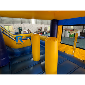 Nhà phao liên hoàn cầu trượt nhiều màu sắc, bán nhà phao liên hoàn cầu trượt, nhà phao lớn cho trò chơi tiệc tùng - Product Image 5