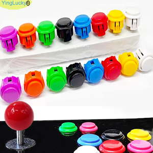 100 Botones de Arcade de 30 mm y 24 mm de Repuesto Tipo Sanwa para Máquinas de Monedas en Idioma Inglés - Product Image 1