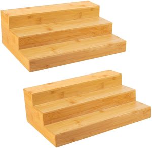 3 <span class=keywords><strong>Tier</strong></span> gỗ hiện đại Countertop bước gia vị kệ cho nhà bếp lưu trữ và tổ chức - Product Image 1