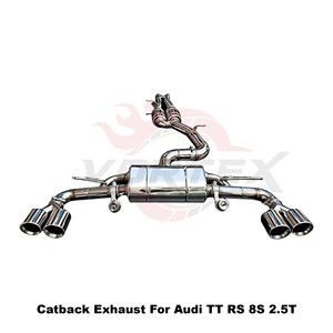 ท่อไอเสีย Vortex Performance สำหรับ Audi TT RS 8S 2.5T ปี 2016-2023 พร้อมวาล์วสุญญากาศ ชุด Catback Tuning Muffler Parts - Product Image 4