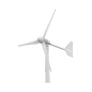 Generator turbin angin Horizontal sumbu 200 Watt, Generator daya angin kecil kualitas bagus untuk dipasang di atap rumah